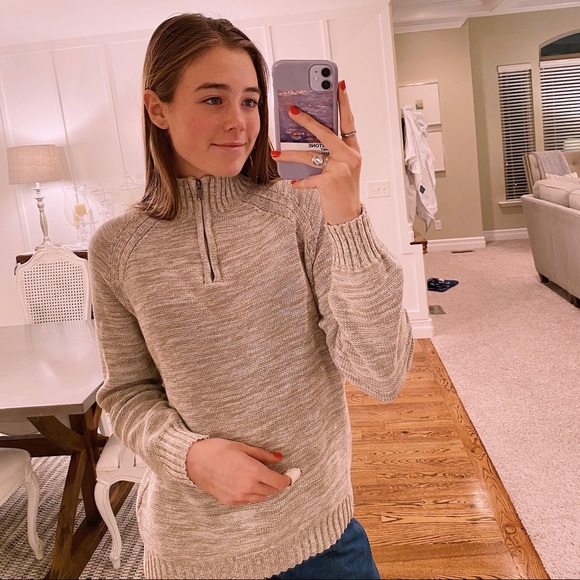 ☼Lucky Brand Zip Knit Sweater☼ - Picture 3 of 6